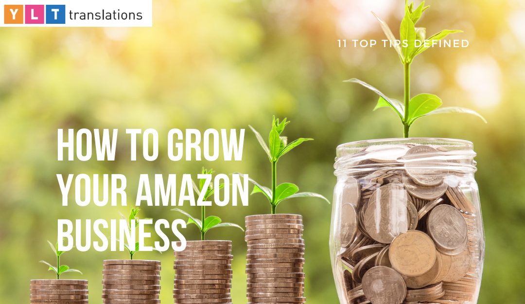 11 top tips to grow your amazon business defined with plants using coins as soil to showcase business growth